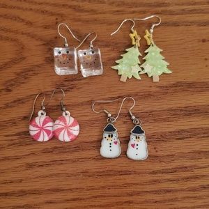 Bundle of Handcrafted Christmas Earrings